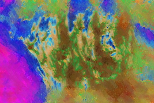 抽象油畫