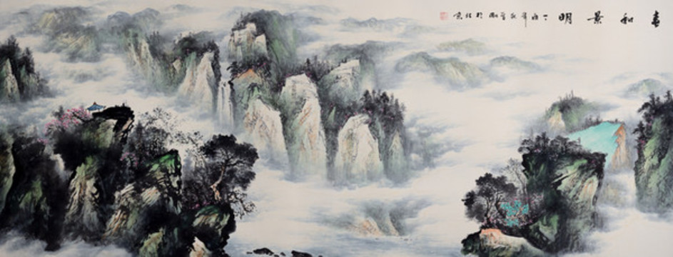新中式國畫山水畫