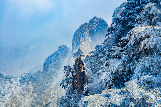 黃山雪景