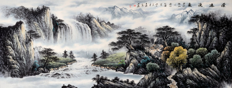 新中式山水畫