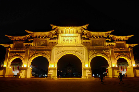 臺(tái)北自由廣場(chǎng)夜景