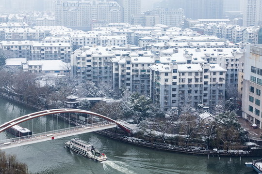 杭州運河沿岸風(fēng)光