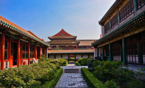 沈陽故宮庭院