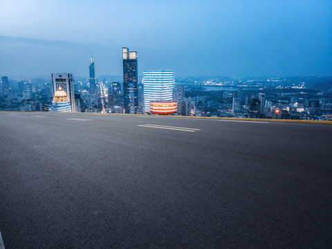 高速公路和金融區(qū)建筑