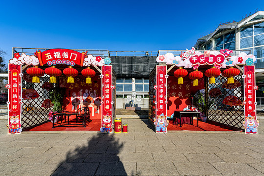 中國長春市兒童公園迎春花展