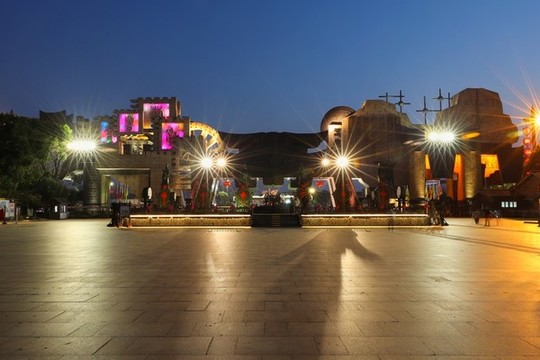 淹城春秋樂園夜景