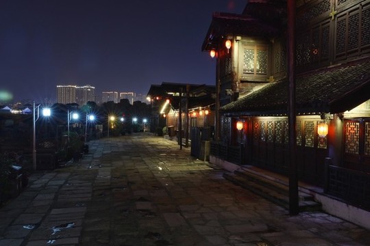 淹城春秋樂園夜景