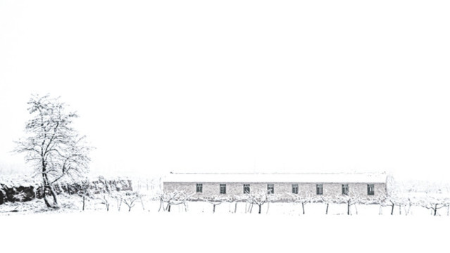 田園雪景