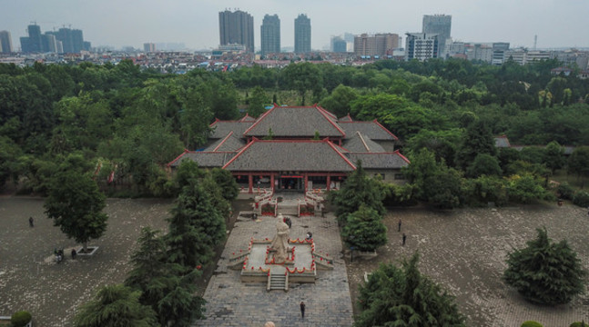 航拍亳州曹操公園