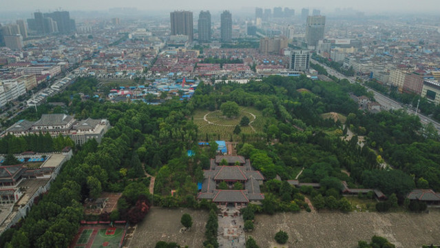 航拍亳州曹操公園