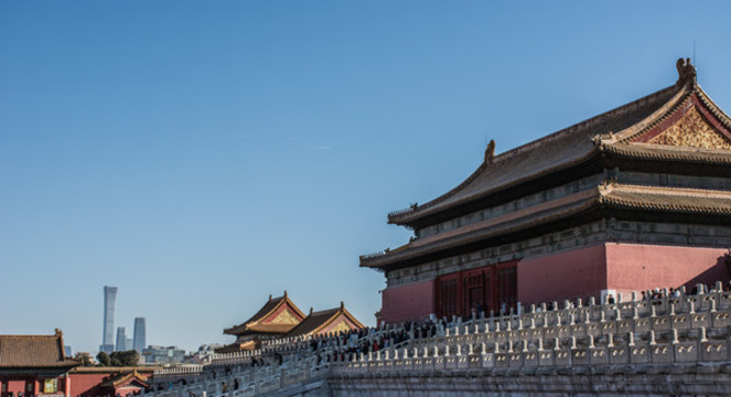 故宮太和殿與中國尊