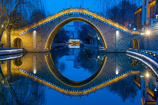 濟寧古運河夜景