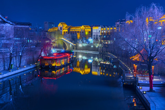 濟寧古運河夜景