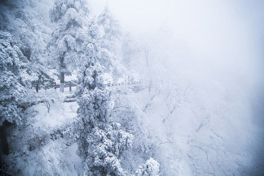 廬山雪景