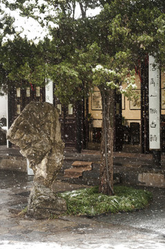 園林雪景