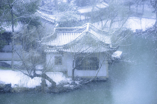 揚州雪景趣園