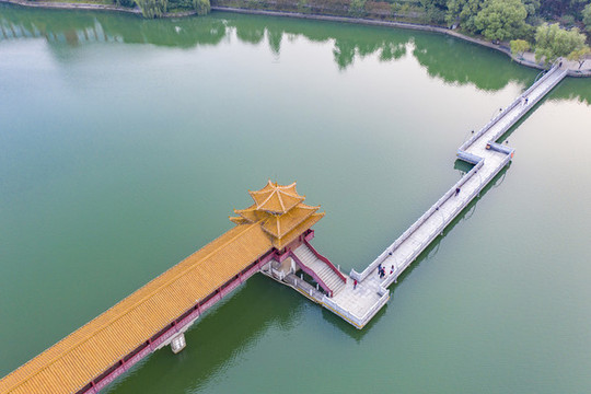 航拍湖南長沙烈士公園