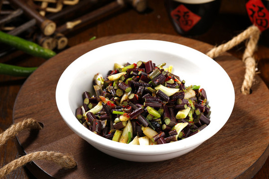 小炒紫豆角