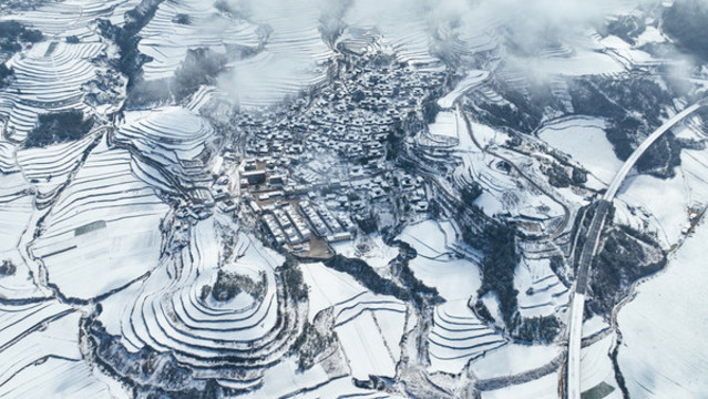 雪景航拍