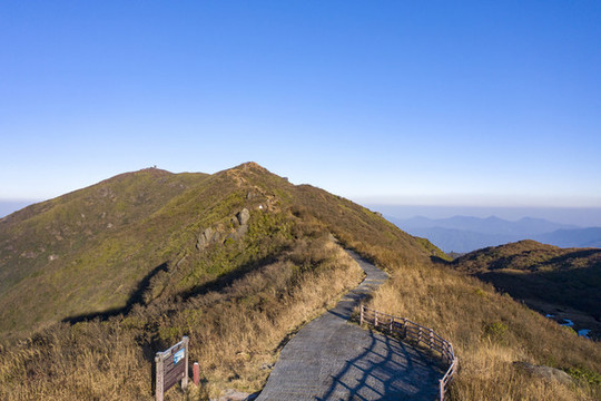航拍湖南長沙瀏陽大圍山景區(qū)