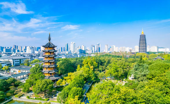 常州天寧寺與紅梅公園
