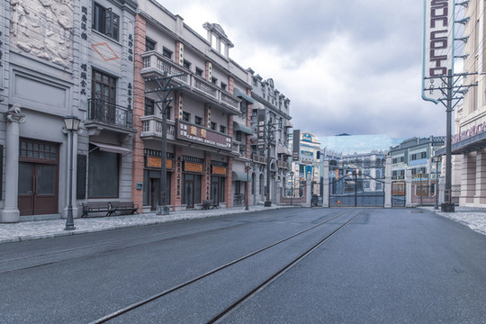 老上海街景