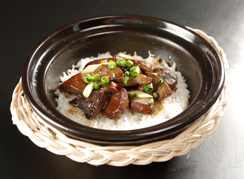 豬肝煲仔飯