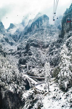 冰雪張家界天門山索道