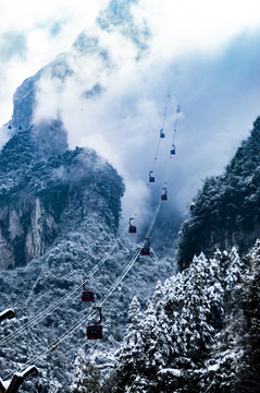 冰雪張家界天門山索道
