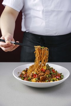 雙椒雞撈面