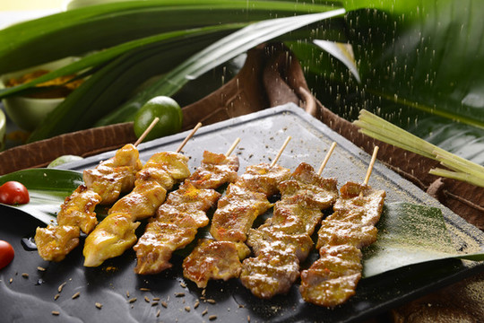 碳烤沙嗲肉串