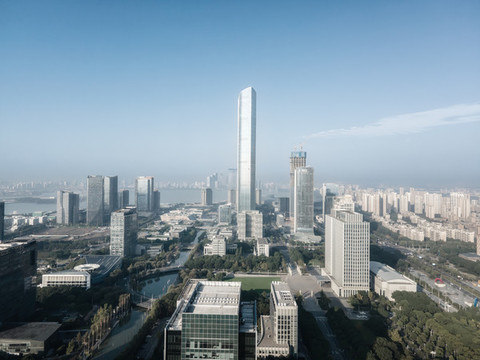 航拍蘇州市容市貌