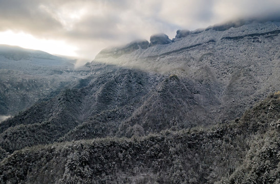金佛山雪景