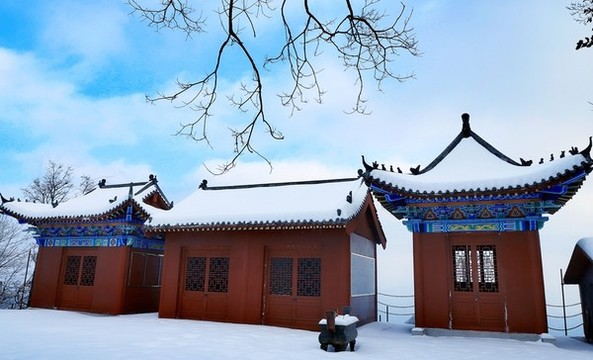 竹溪春雪覆蓋