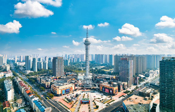 常州市新天地電視塔城市風(fēng)光