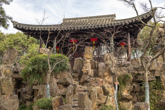 揚(yáng)州個(gè)園假山建筑