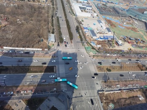 西安城市交通全景風(fēng)光