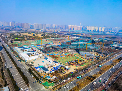 西安會展中心建筑施工