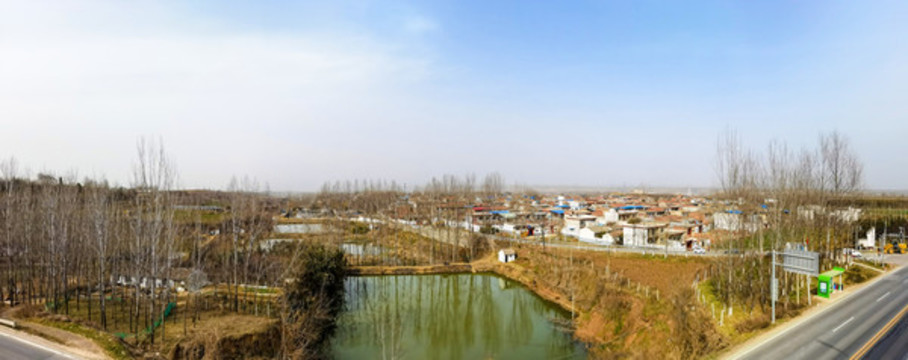 侯官寨村風(fēng)光全景大畫(huà)幅