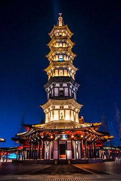 衢州天王塔夜景