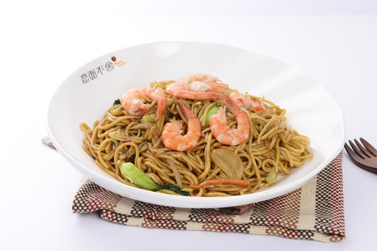 蒜蓉大蝦面