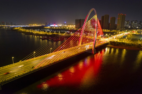 灞河橋夜景