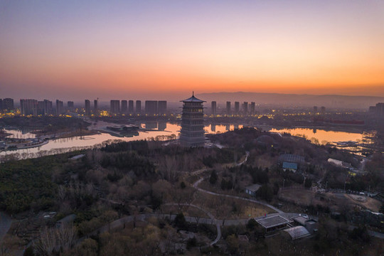 世博園晨曦