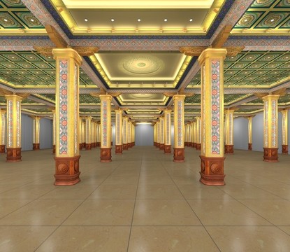 念佛堂大殿吊頂設(shè)計