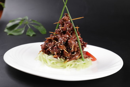 牙簽兔肉