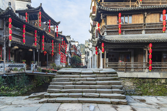 江西婺源汪口景區(qū)風(fēng)光
