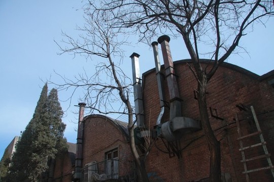 工業(yè)建筑鐵路場景