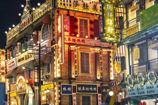 電影里的老廣州夜景