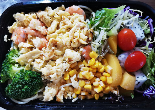 輕食鮮蝦意面套餐