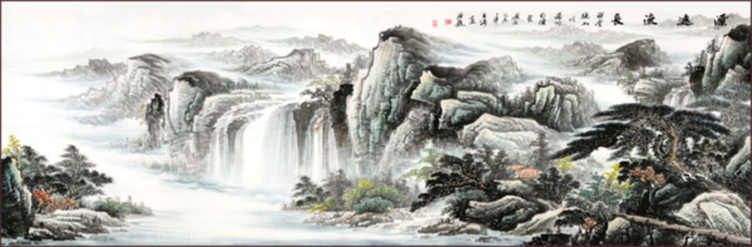 新中式山水國畫